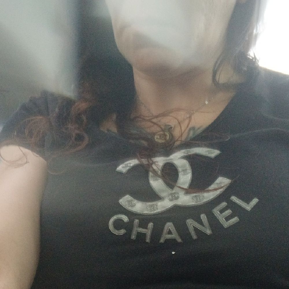 Authentic Chanel Sport Logo Black Short Sleeve Tee Size 38/Fits US SM/MED - Picture 3 of 7